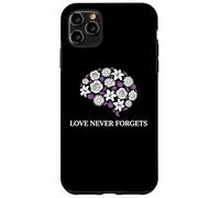 Carcasa para iPhone 11 Pro MAX Memory Care, partidario de la concienciación sobre el Alzheimer Love Never Forgets
