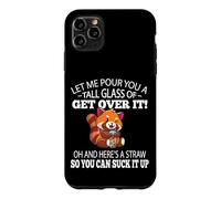 Carcasa para iPhone 11 Pro MAX Mens Womens Kids Boys Girls Cute Get Over It Red Panda Lover