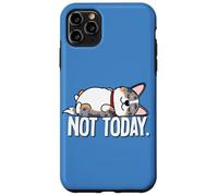 Carcasa para iPhone 11 Pro MAX Mens Womens Kids Not Today Nap Cardigan Blue Merle Corgi Dog