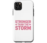 Carcasa para iPhone 11 Pro MAX Mensaje de fe Cristiana más Fuerte Que la tormenta