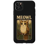 Carcasa para iPhone 11 Pro MAX Meowl - Funny Meow Cat Owl Brainrot Meme Gaming Argot