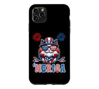Carcasa para iPhone 11 Pro MAX Merica USA American Flag Patriotic Happy 4th of July Cat