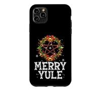 Carcasa para iPhone 11 Pro MAX Merry Yule - Winter Solstice - Holly Pentagram - Gift