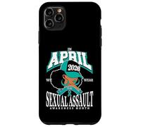 Carcasa para iPhone 11 Pro MAX Mes de concientización sobre la agresión Sexual 2026 Abril Usamos Verde Azulado