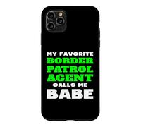 Carcasa para iPhone 11 Pro MAX Mi Agente Favorito de la Patrulla Fronteriza me Llama nena Novia