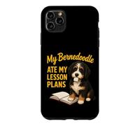 Carcasa para iPhone 11 Pro MAX Mi Bernedoodle se comió mis Planes de lecciones Funny Teacher
