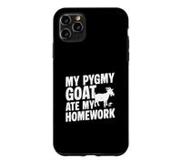 Carcasa para iPhone 11 Pro MAX Mi Cabra pigmea se comió mi Tarea Divertido cabrero Un Granjero de Cabras