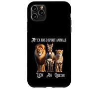 Carcasa para iPhone 11 Pro MAX Mi ex Tiene 3 Animales espirituales: león, Culo, Guepardo, Malvado ex
