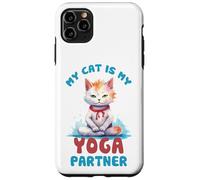 Carcasa para iPhone 11 Pro MAX Mi Gato es mi compañero de Yoga Divertido
