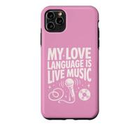 Carcasa para iPhone 11 Pro MAX Mi lenguaje de Amor es música en Vivo
