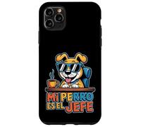 Carcasa para iPhone 11 Pro MAX Mi Perro Es El Jefe Divertida Cita Española Amante Perro