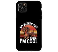 Carcasa para iPhone 11 Pro MAX Mi Perro Salchicha Piensa Que Soy un Perro Salchicha Genial y Divertido