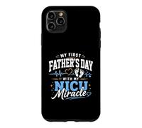 Carcasa para iPhone 11 Pro MAX Mi Primer día del Padre con mi Milagro de la UCIN