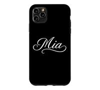 Carcasa para iPhone 11 Pro MAX MIA Nombre Mujeres Elegante Lindo Esposa Elegante Chica Novia GF
