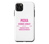 Carcasa para iPhone 11 Pro MAX Mika Personalized Name Funny Cute Custom Mika Name