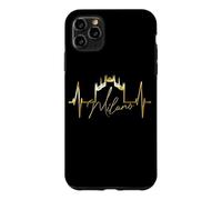 Carcasa para iPhone 11 Pro MAX Milán Skyline Latido del Corazón Italia Me Encanta Milano