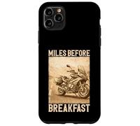 Carcasa para iPhone 11 Pro MAX Miles Before Breakfast Moto Aventura Diseño