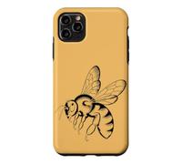 Carcasa para iPhone 11 Pro MAX Minimalista Abeja Línea Anatómica Ilustración Miel