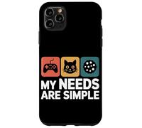 Carcasa para iPhone 11 Pro MAX Mis Necesidades Son Sencillas Gato Aficionado A Los Juegos