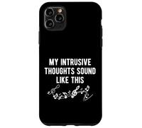 Carcasa para iPhone 11 Pro MAX Mis Pensamientos intrusivos suenan como Notas Musicales Salud Mental
