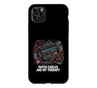 Carcasa para iPhone 11 Pro MAX Modular Synthesizer Patch Cables Are My Therapy