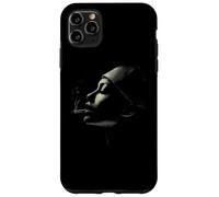 Carcasa para iPhone 11 Pro MAX Moody Mujer Fumando Perfil Oscuro Noir Estética