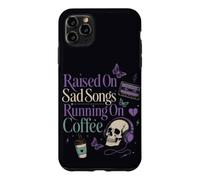 Carcasa para iPhone 11 Pro MAX Moody Sad Songs Café Estética Amante De La Música Vibe