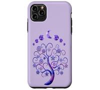 Carcasa para iPhone 11 Pro MAX Moon Phases Tree Fases De La Luna Árbol De La Vida Rosa