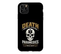 Carcasa para iPhone 11 Pro MAX Muerte Sonríe Paramédico EMS Humor Oscuro Primer Responsable