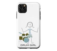 Carcasa para iPhone 11 Pro MAX Mujeres Divertidas Bateristas, Chicas músicas Bateristas