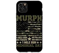 Carcasa para iPhone 11 Pro MAX Murph 1 Mile Run 100 Pullups 200 Flexiones 300 Sentadillas 1 Milla R