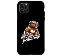 Carcasa para iPhone 11 Pro MAX Muscular Capibara Gym Rat Ok I Pull Up Divertido Entrenamiento