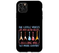 Carcasa para iPhone 11 Pro MAX Músico Humor Little Voices Tell Me Get More Guitars