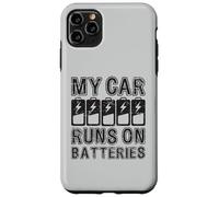 Carcasa para iPhone 11 Pro MAX My Car Runs On Batteries Ventilador Eléctrico Coche