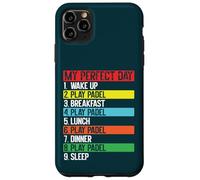 Carcasa para iPhone 11 Pro MAX My Day Padel Jugador Rutina Diaria Divertido