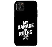 Carcasa para iPhone 11 Pro MAX My Garage My Rules Divertido Entusiasta de los Coches Humor