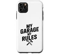 Carcasa para iPhone 11 Pro MAX My Garage My Rules Divertido Entusiasta de los Coches Humor