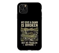 Carcasa para iPhone 11 Pro MAX My Give A Damn Is Broken Funny Retirement Fishing Dad