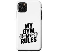 Carcasa para iPhone 11 Pro MAX My Gym My Rules Fitness Entrenamiento Motivación Cita