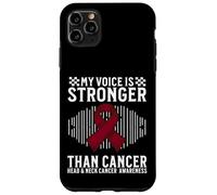 Carcasa para iPhone 11 Pro MAX My Voice Is Stronger Head and Neck Cancer Awareness Gifts
