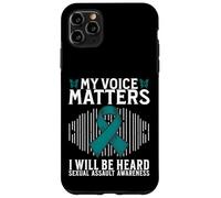 Carcasa para iPhone 11 Pro MAX My Voice Matters Support Sexual Assault Awareness Gifts