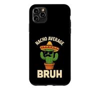 Carcasa para iPhone 11 Pro MAX Nacho Promedio Bruh Meme Chistes Divertidos Cumpleaños Mexicanos Niños
