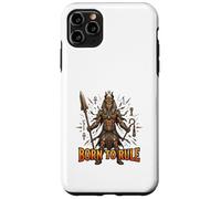 Carcasa para iPhone 11 Pro MAX Nacido para gobernar el Antiguo Rey Egipcio diseño de Poder