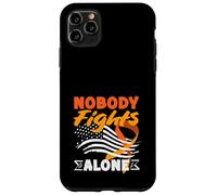 Carcasa para iPhone 11 Pro MAX Nadie Lucha Solo Conciencia sobre el TDAH Bandera Americana Patriótica