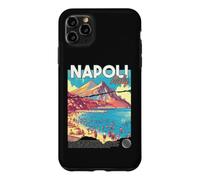 Carcasa para iPhone 11 Pro MAX Napoli Nápoles Italia Retro Viajes Arte Mediterráneo Playa