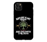 Carcasa para iPhone 11 Pro MAX Nature Is My Religion Earth Is My Church Native American Day