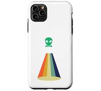 Carcasa para iPhone 11 Pro MAX Nave Espacial OVNI secuestro alienígena, Divertido área Retro 51 UAP ET Regalo