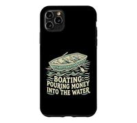 Carcasa para iPhone 11 Pro MAX Navegación Verter Dinero En El Agua Motorboat Capitán