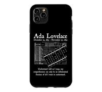 Carcasa para iPhone 11 Pro MAX Nerd Vintage Ada Lovelace Ciencias de la Computación Profesora de Matem