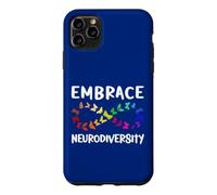 Carcasa para iPhone 11 Pro MAX Neurodiversidad Rainbow Infinity Butterfly TDAH Autismo